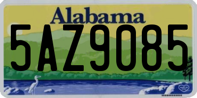 AL license plate 5AZ9085