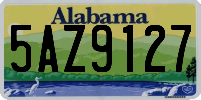 AL license plate 5AZ9127