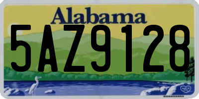 AL license plate 5AZ9128