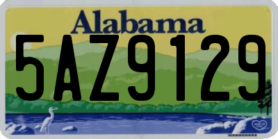 AL license plate 5AZ9129