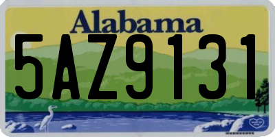 AL license plate 5AZ9131