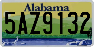 AL license plate 5AZ9132
