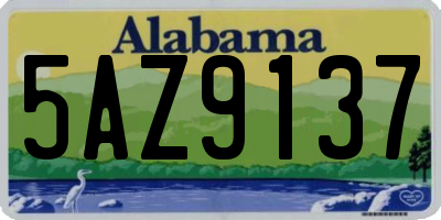 AL license plate 5AZ9137