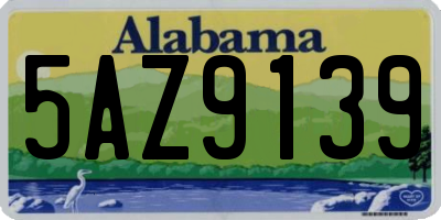 AL license plate 5AZ9139