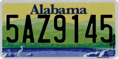 AL license plate 5AZ9145