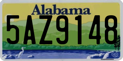 AL license plate 5AZ9148