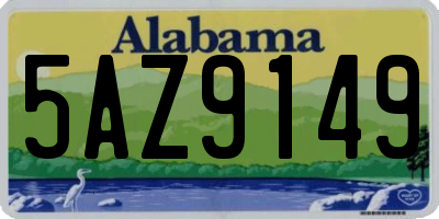AL license plate 5AZ9149