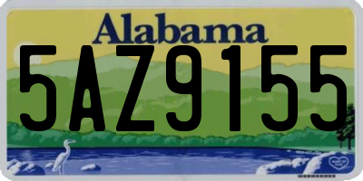 AL license plate 5AZ9155