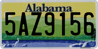 AL license plate 5AZ9156