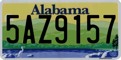 AL license plate 5AZ9157