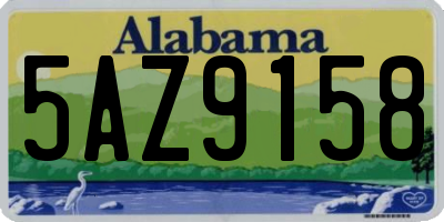 AL license plate 5AZ9158