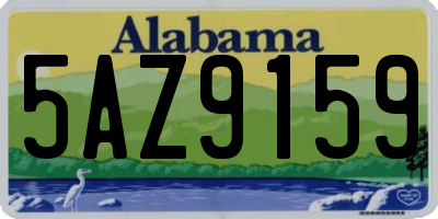 AL license plate 5AZ9159