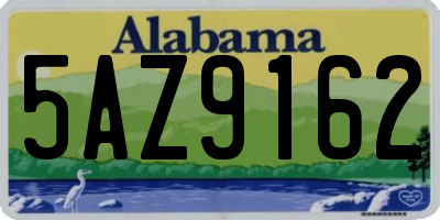 AL license plate 5AZ9162