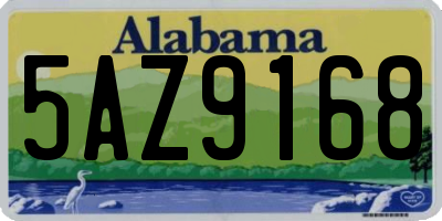 AL license plate 5AZ9168