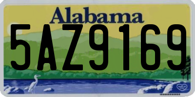 AL license plate 5AZ9169