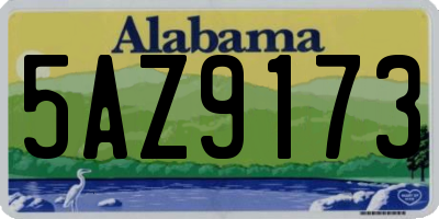 AL license plate 5AZ9173