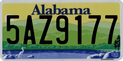 AL license plate 5AZ9177