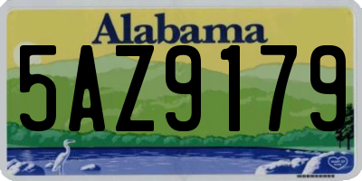 AL license plate 5AZ9179