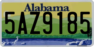 AL license plate 5AZ9185