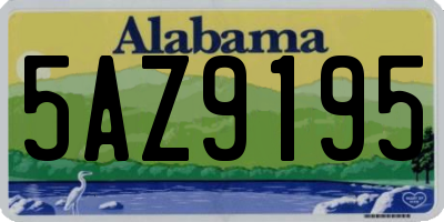 AL license plate 5AZ9195