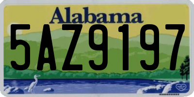 AL license plate 5AZ9197