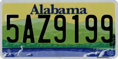 AL license plate 5AZ9199