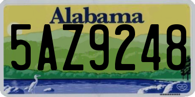 AL license plate 5AZ9248