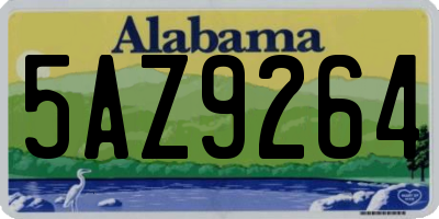 AL license plate 5AZ9264