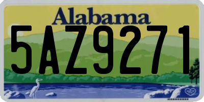 AL license plate 5AZ9271