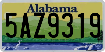 AL license plate 5AZ9319