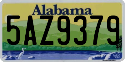 AL license plate 5AZ9379