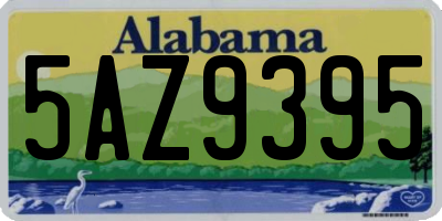 AL license plate 5AZ9395