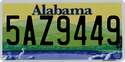 AL license plate 5AZ9449