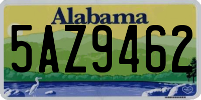 AL license plate 5AZ9462