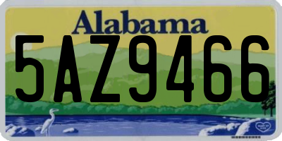 AL license plate 5AZ9466