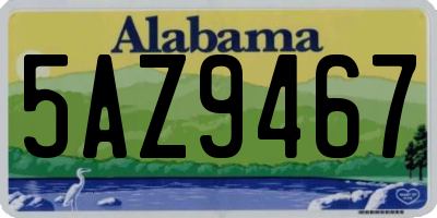 AL license plate 5AZ9467