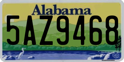 AL license plate 5AZ9468
