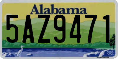 AL license plate 5AZ9471