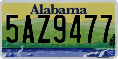 AL license plate 5AZ9477