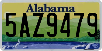 AL license plate 5AZ9479