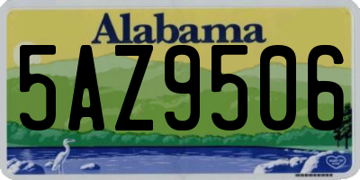 AL license plate 5AZ9506