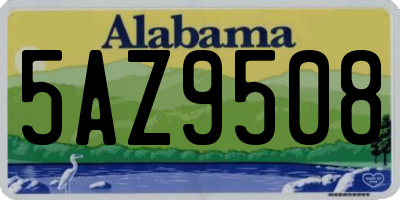 AL license plate 5AZ9508