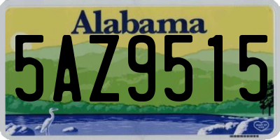 AL license plate 5AZ9515