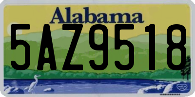 AL license plate 5AZ9518