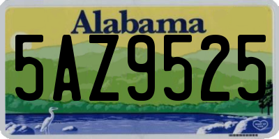 AL license plate 5AZ9525