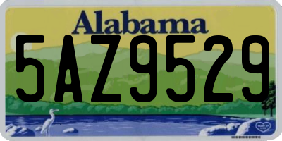 AL license plate 5AZ9529