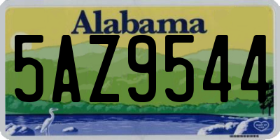 AL license plate 5AZ9544