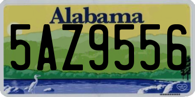 AL license plate 5AZ9556
