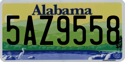 AL license plate 5AZ9558