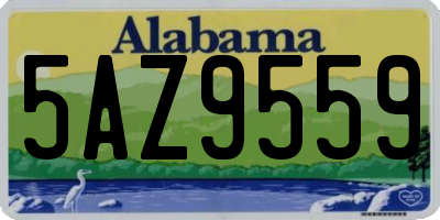 AL license plate 5AZ9559